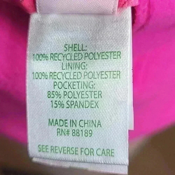 Lilly Pulitzer Brooklee REVERSIBLE Fleece Vest XXS in Pink Grenadine/Black - Picture 13 of 14